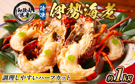地元産 冷凍伊勢海老カット(サイズ不揃い）約1kg◇｜えび エビ 魚介 海鮮 海産物 和歌山 伊勢海老 伊勢エビ イセエビ 高級 カット 鍋 味噌汁 瞬間冷凍 国産 産地直送 美浜町