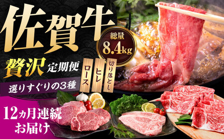 【12回定期便】佐賀牛 定期便 / 牛肉 [IAG076]