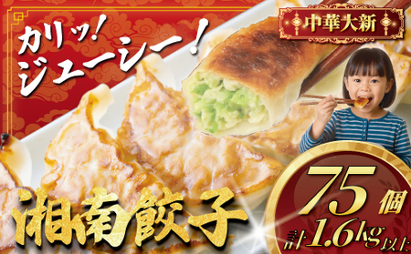 中華大新 餃子 75個 1.6kg以上 冷凍餃子
