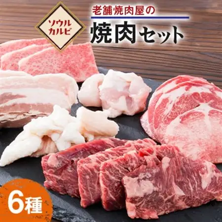老舗焼肉屋の焼き肉セット(6種類)900g【配送不可地域：離島】【1245241】