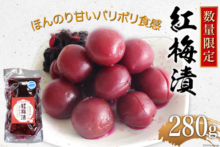 【数量限定】紅梅漬（甘梅漬け）280g [池田町観光協会 長野県 池田町 48110407]