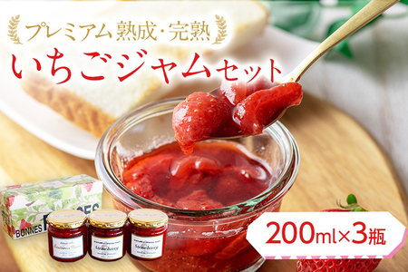 プレミアム熟成いちごジャムセット（200ml×3瓶）　【2026年2月以降】　BJ01
