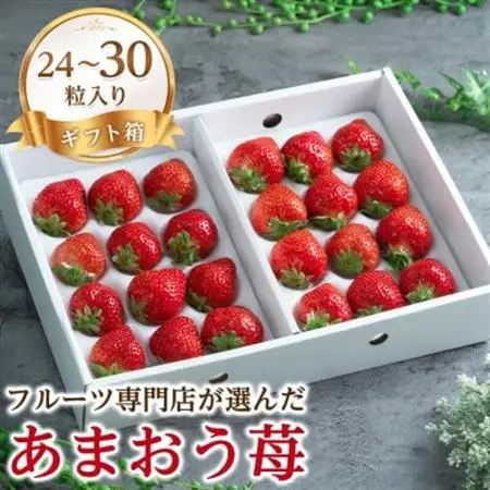【12月上旬より順次発送】苺本来の酸味と甘み!贈答用あまおう 24-30粒(大牟田市)_果物・フルーツ いちご  イチゴ 苺_【配送不可地域：離島・北海道・沖縄県】【1226680】