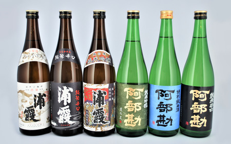 日本酒 塩竈市老舗酒造【浦霞・阿部勘】 日本酒 おすすめ 6本 飲み比べ セット (720ml×6本)　　r7-4740808