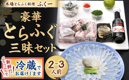 【指定日必須】豪華 とらふぐ三昧セット (刺身・鍋2～3人前)