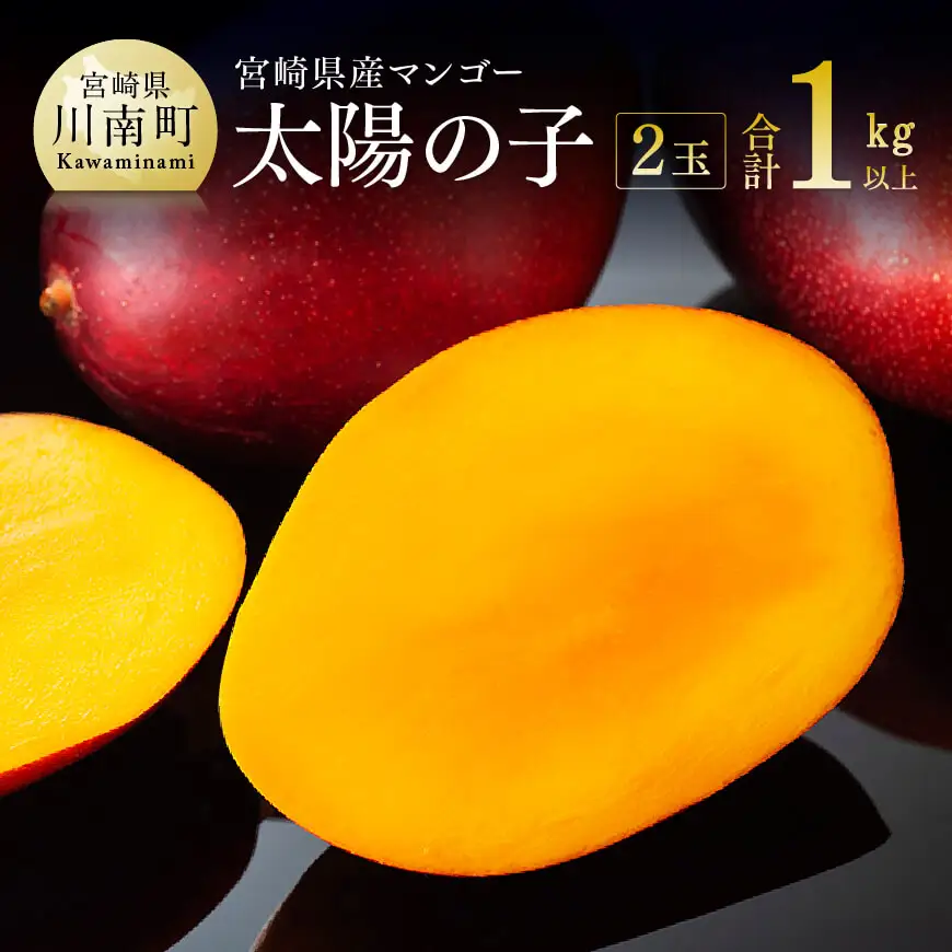 【令和8年発送】宮崎マンゴー 太陽の子２玉（1kg以上） 果物 フルーツ マンゴー