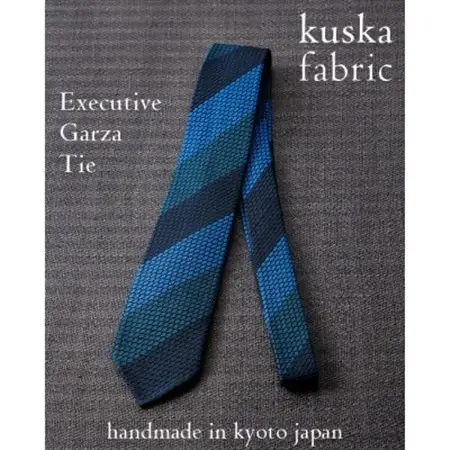 【手織りネクタイ】エグゼクティブガルザタイNo.8 kuskafabric 京都・丹後のシルク織物_装飾品・工芸品  織物   装飾品・工芸品  服飾小物 _【1254551】