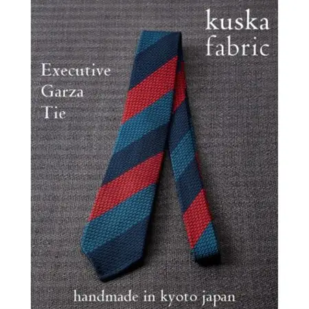 【手織りネクタイ】エグゼクティブガルザタイNo.2 kuskafabric 京都・丹後のシルク織物_装飾品・工芸品  織物   装飾品・工芸品  服飾小物 _【1254558】