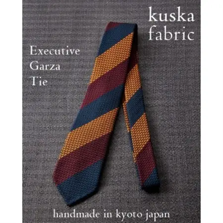 【手織りネクタイ】エグゼクティブガルザタイNo.5 kuskafabric 京都・丹後のシルク織物_装飾品・工芸品  織物   装飾品・工芸品  服飾小物 _【1254566】