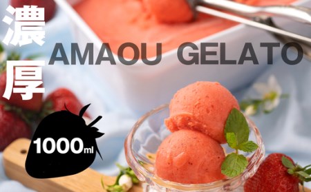 あまおう いちご 濃厚 ジェラート 1000ml | ジェラート