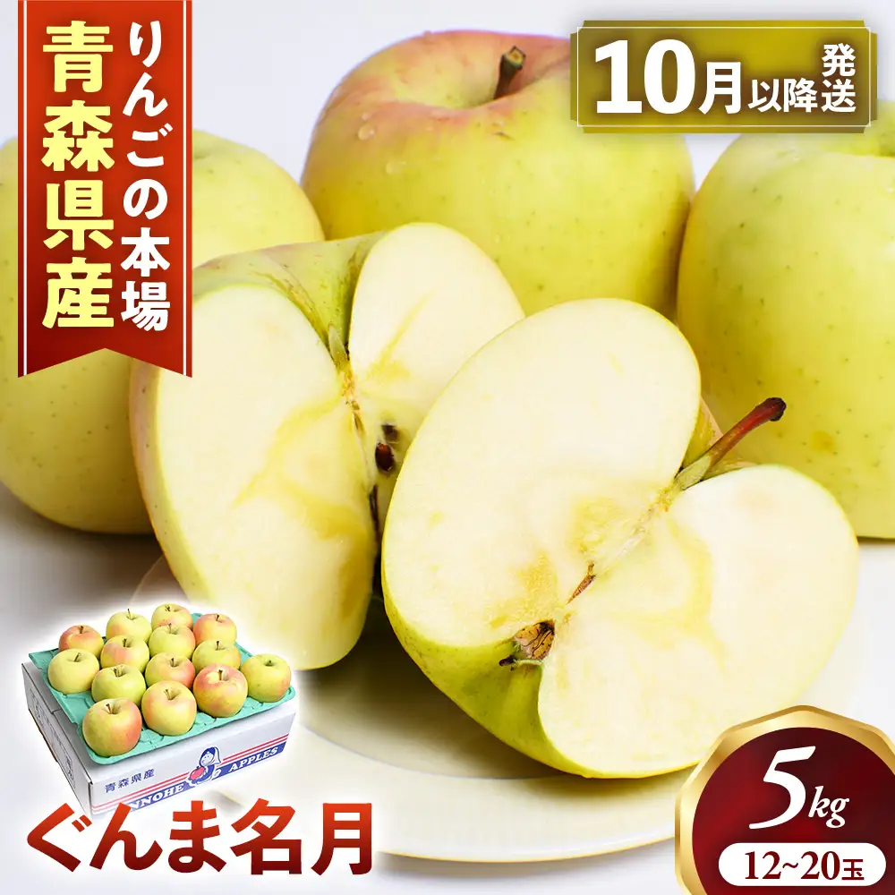 2026年発送 青森県産りんご ぐんま名月 約5kg りんご | 青森県三戸町