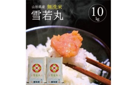 SD0266　令和7年産【無洗米】雪若丸　10kg(5kg×2袋) TO