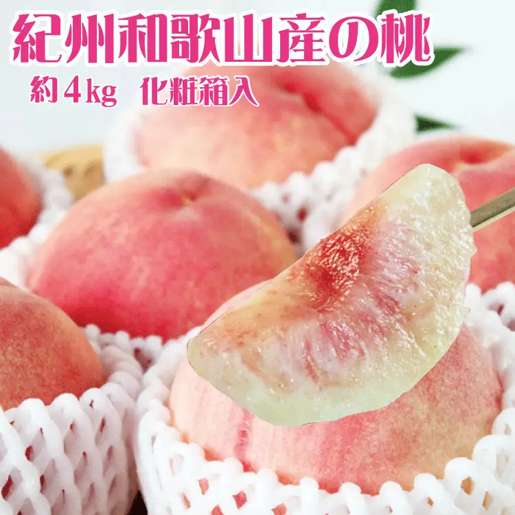 もも 紀州和歌山産の 桃 約4kg【uot723A】