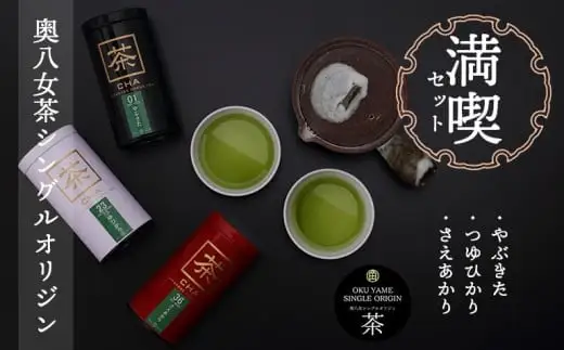 奥八女茶シングルオリジン満喫セレクトセット　050-001