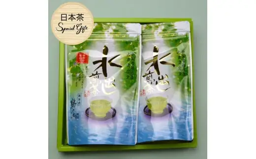 八女茶ギフト 抹茶入り水出し緑茶2袋セット　008-050