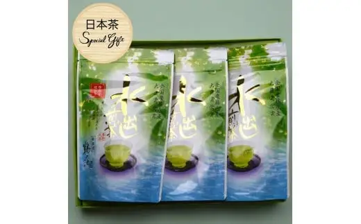 八女茶ギフト 抹茶入り水出し緑茶3袋セット　008-051