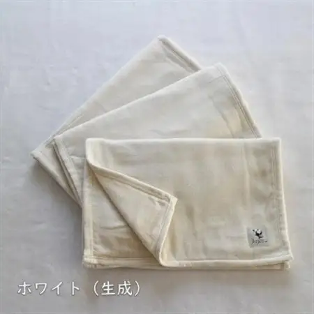 6重ガーゼタオル同色3枚セット　(ホワイト)_雑貨・日用品  タオル _【1238187】