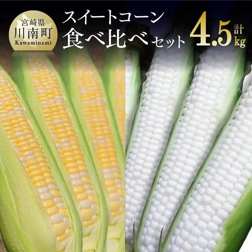 【令和8年発送】大山さんちのスイートコーン食べ比べセット4.5kg (雪の妖精＆ドルチェドリーム)