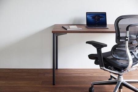 パソコンデスク シンプル デスク WAAKdesk TypeA 120 天板ウォールナット｜脚ブラック