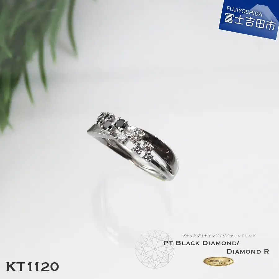指輪 ブラック ダイヤモンドリング プラチナ KT1120 アクセサリー