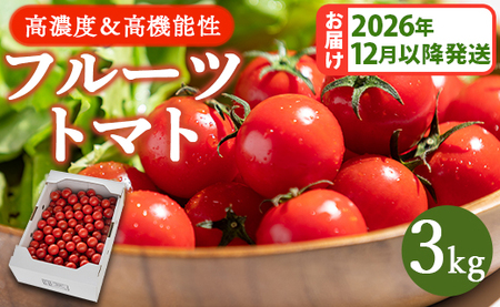 【2026年12月以降順次配送分】フルーツトマト 3kg トマト kr-0086