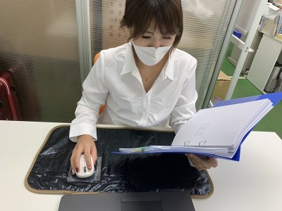 シャネボウ　ふわっと暖暖　「パソコン暖マット」 F7Z-442