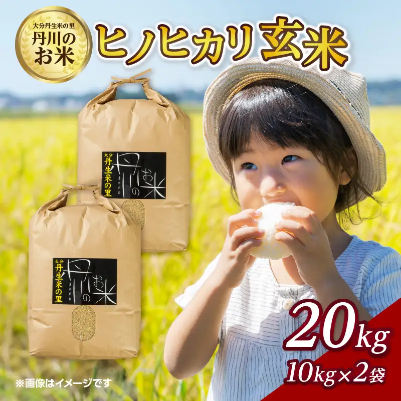 丹生米の里丹川のお米 ヒノヒカリ玄米 20kg B02009
