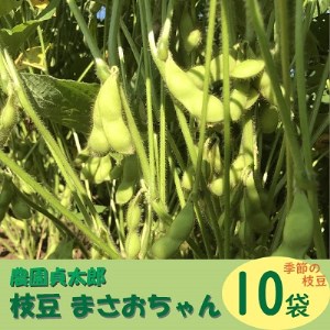 【R8.7月下旬より順次発送】農園貞太郎 枝豆まさおちゃん 10袋（入金期限：2026.7.10）