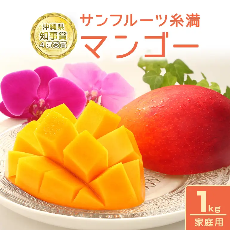 【先行予約 2026年 発送】沖縄県知事賞4度受賞 サンフルーツ糸満 マンゴー 1kg 家庭用 沖縄県産 アップルマンゴー アーウィンマンゴー 国産 完熟マンゴー 果物 南国 くだもの フルーツ 完熟 夏 旬 特産品 沖縄 お取り寄せ お土産 甘い 濃厚 糸満市 24-5