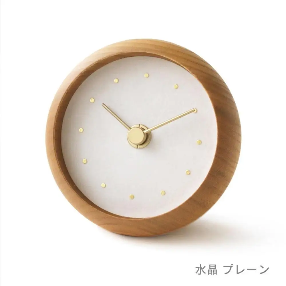 はなもっこ 置時計 水晶　プレーン
