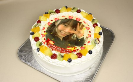 写真ケーキ8号サイズ 引換券 チケット 