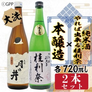 純米酒 やれば出来る桂利奈 720ml 本醸造 720ml 2本 セット ガルパン コラボ ガールズ＆パンツァー 月の井 大洗 地酒 日本酒 茨城_AW035