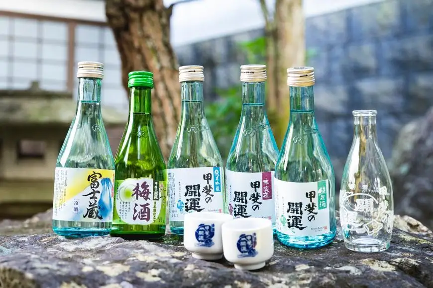 甲斐の開運 日本酒5種飲み比べEnjoy セット 各300ml オリジナルお猪口2個と徳利つき 【井出醸造店】