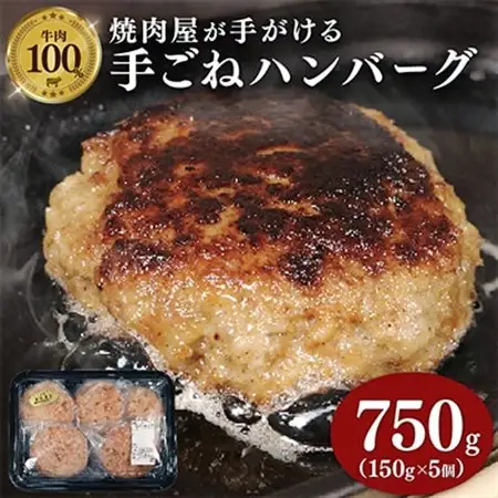 多来多来の自家製手ごねハンバーグ(150g×5個)_肉 ハンバーグ 牛肉 _【配送不可地域：離島】【1258378】