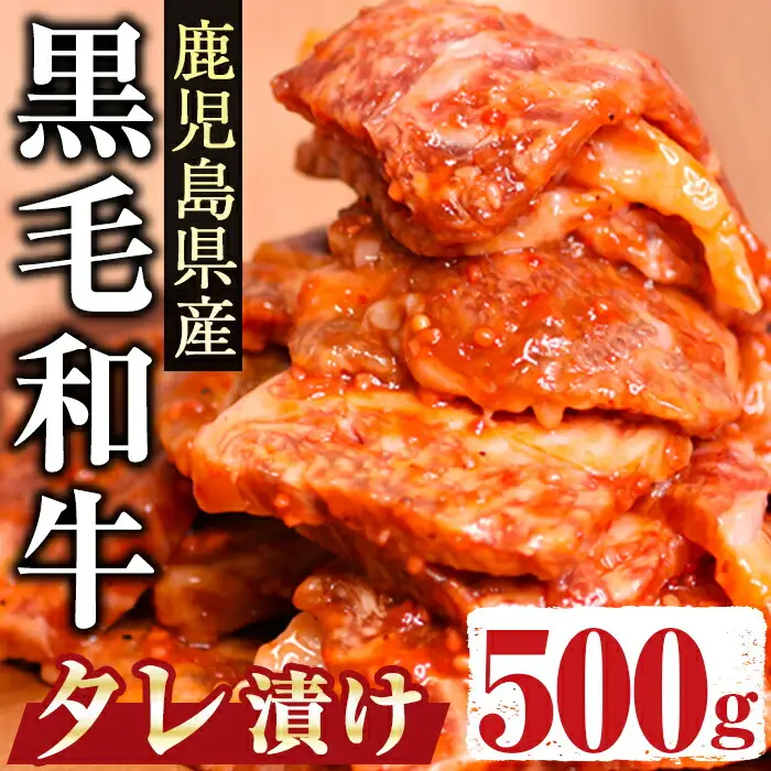 鹿児島県産 黒毛和牛 500g ( 特製 タレ漬け ) 国産 牛肉 焼肉【アグリおおすみ】A287-v01