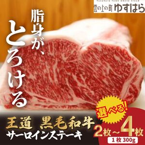 低温でも脂身がとろける梼原町産黒毛和牛 王道サーロインステーキ（4枚）【GA03】ステーキ すてーき ステーキ肉 すてーき肉 牛肉 国産 高知県産 冷凍便