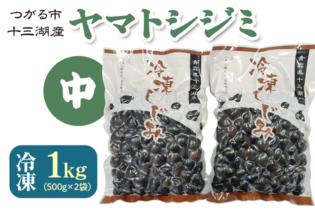 青森県十三湖産【冷凍】ヤマトシジミ 中 1kg [0016]