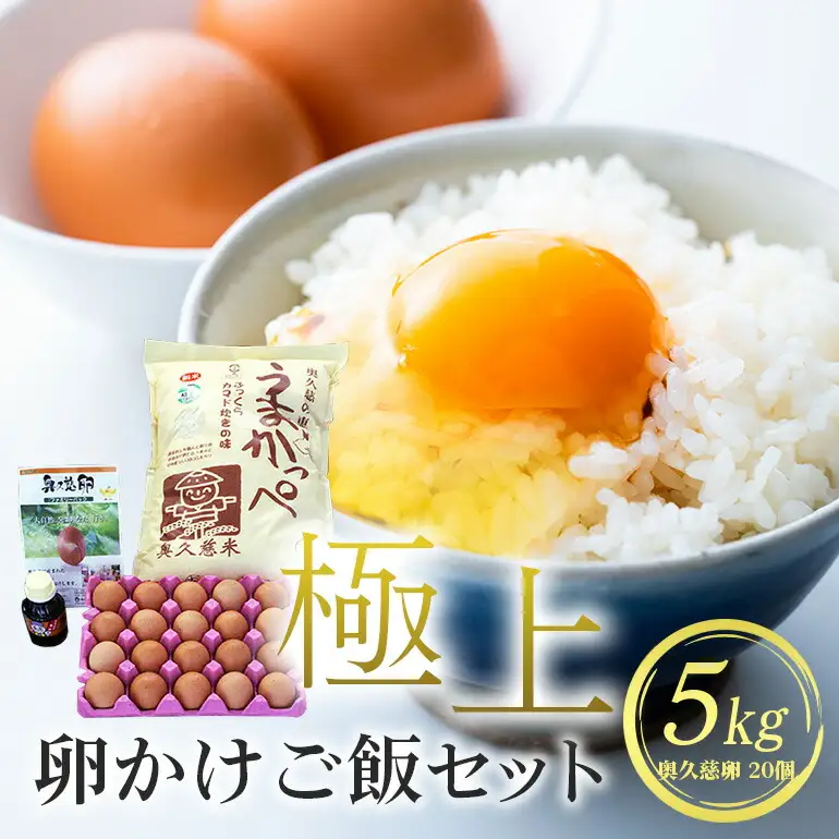 うまかっぺ米と奥久慈卵でいただく極上卵かけご飯セット 卵 たまご 米【卵かけご飯】【ho0880】