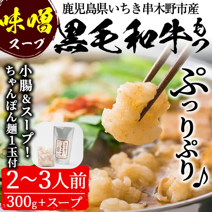 もつ鍋セット 2～3人前 ちゃんぽん麺付き もつ鍋 黒毛和牛【00-030-09】