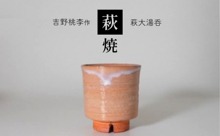 萩焼 吉野桃李作 萩大湯呑 