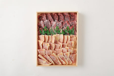 豊後牛もも 焼肉用 400g 冠地鶏 もも 焼肉用 300g 合計700g | 焼肉 焼き肉 地鶏 地どり 牛 牛肉 鶏 鶏肉 もも肉 お肉 肉 おにく にく 国産 九州産 大分県産 冷凍 送料無料 大分県 中津市