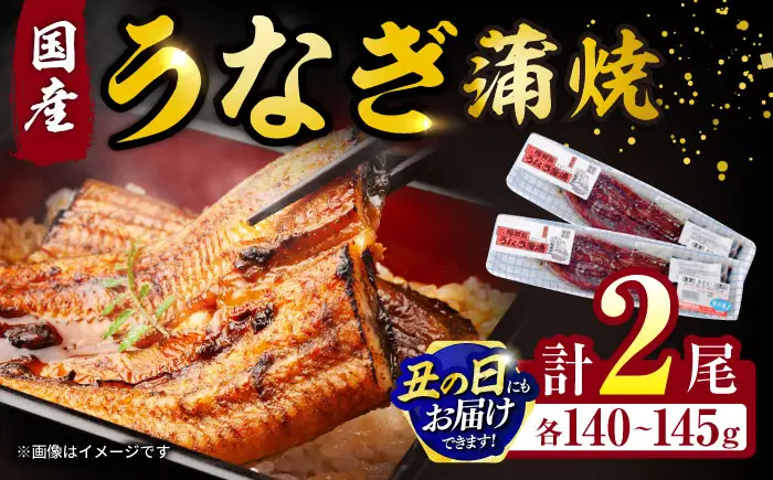 【お中元対応可】福田屋食品うなぎ蒲焼2尾(真空パック) / 鰻 うなぎ ウナギ 国産 蒲焼 かばやき うな重 うな丼 ひつまぶし / 諫早市 / 諫早観光物産　コンベンション協会 [AHAB035] 丑の日 土用丑の日