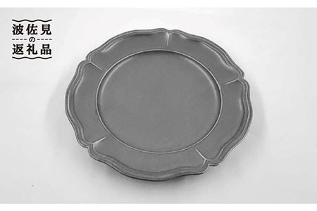 【波佐見焼】フレーム サークル プレート オフブラック M 3枚セット 食器 皿 【堀江陶器】 [JD155] 波佐見焼
