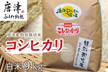 唐津産特別栽培米 コシヒカリ(白米) 4.5kg×2袋(合計9kg) ご飯 コメ お米