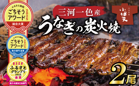 【ミシュランガイド掲載店】【ごちそうアワード2025 総合大賞】三河一色産うなぎの炭火焼 2尾  国産 冷蔵 簡単調理 職人 鰻 ウナギ たれ ギフト 贈り物 ご褒美 蒲焼き うな重 ひつまぶし 人気 高リピート 創業大正九年 日本料理 小伴天 ESSEふるさとグランプリ金賞受賞 H007-100