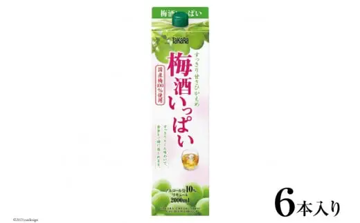 BF170タカラ「梅酒いっぱい」2L紙パック6本入