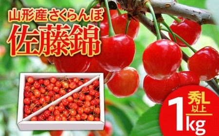 山形のさくらんぼ 佐藤錦 1kg Lサイズ以上 バラ詰 【令和8年産先行予約】FS25-513
