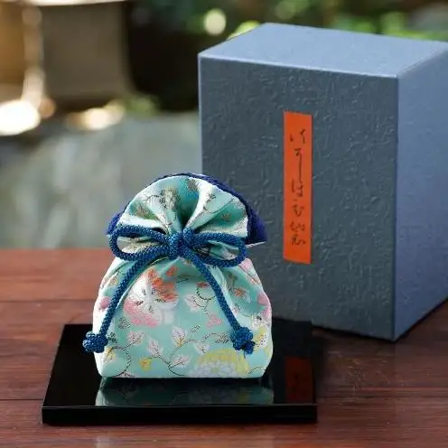 【石黒香舗】匂い袋 部屋用 置き型巾着大 （ミントグリーン）