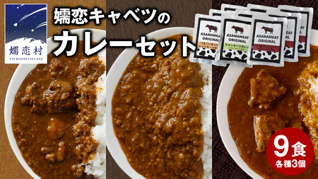 嬬恋 キャベツ の カレー セット 9個 [AH002tu]