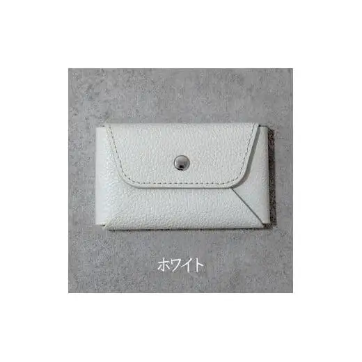 本革 カード 名刺入れ 日本製 レザー 革製品 カードケース Liete WH-21 ホワイト